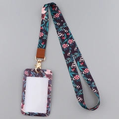 Small Leaves Neck Strap Lanyards for keys ID Card Anime Cell Phone Straps USB badge Holder DIY Phone Flowers Lanyard Keychain
