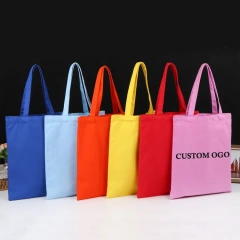 Wholesale Cheap Women's Canvas Bag 2024 Monogram Green Cotton Canvas Tote Bag Supplier Canvas Tote Bag With Custom Printed Logo