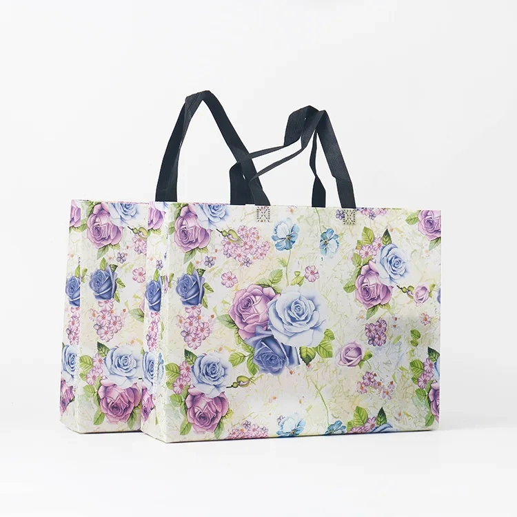 New Arrival Custom Logo Foldable Recycle Non Woven Bag Tote Grocery Promotion Eco Friendly Shopping Bag