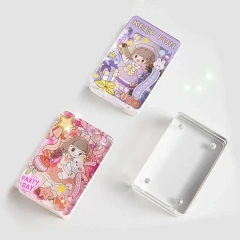 Custom PVC Acrylic Screed Brick Binder Anime Kpop Photo Card Holder Clear Printed Double Sided Photo Collect Acrylic Photocard