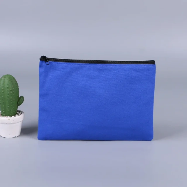 Custom Large Capacity Canvas Pen Pencil Case Bag Storage Pouch Stationery Bag for School Office Cute Kawaii Makeup Bag Marker