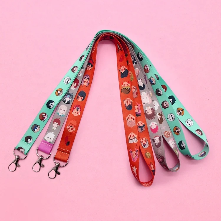 Custom Logo Dye Sublimation Promotional Custom Printed Neck Polyester Lanyard With Logo Free Sample