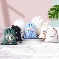 Wholesale Gft Velvet Cotton Satin Drawstring Bag String Canvas Drawstring Makeup Bag Custom Drawstring Bag With Logo