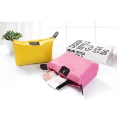 Wholesale Fashion Makeup Bag Small Waterproof Travel Beauty Case Pouch Toiletry Bag Custom Logo Zipper Cosmetic Bags For Makeup