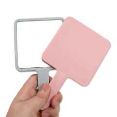 Square Makeup Mirror Handheld Vanity Mirror Hand SPA Salon Makeup Vanity Cosmetic Compact Mirror for Women