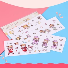 Custom Cute 3d Anime Kids Motion Stickers With Logo Hologram 3d Lenticular Wall Car Sticker Label Waterproof Wallpaper Sticker