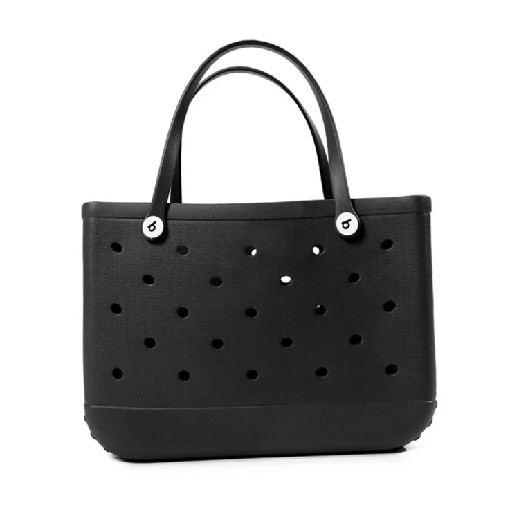 Wholesale Bag 2024 Women Fashion Rubber Tote Shoulder Bag EVA Silicone Summer Beach Bag With Custom Logo