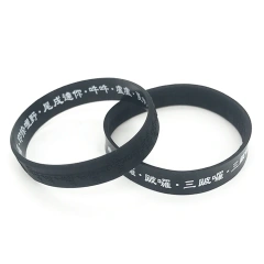 No Minimum Order Rubber Bracelets Cheapest Custom Logo Environmentally Friendly Silicone Wristbands Bracelet With a Message