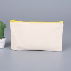 Custom Cotton Kawaii Canvas Pencil Bag Zipper Pencil Pouch With Custom Logo School Bag With Pencil Case& Bags