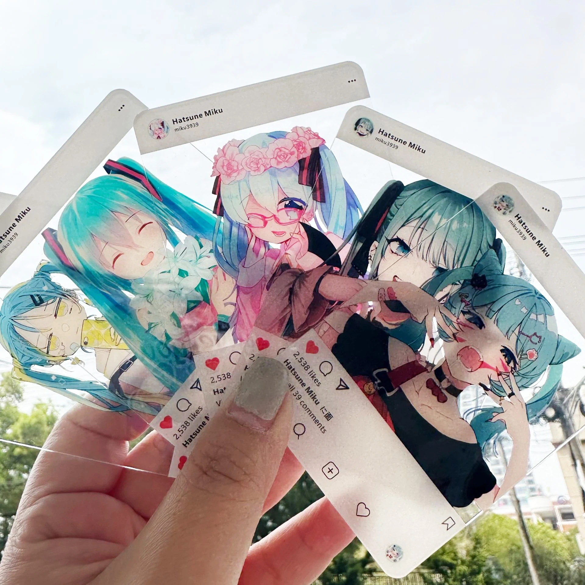 Custom Print Digital Photocard Kpop Anime Clear Business Card Printing pvc Acrylic Transparent Photo Card Keychain Wholesale