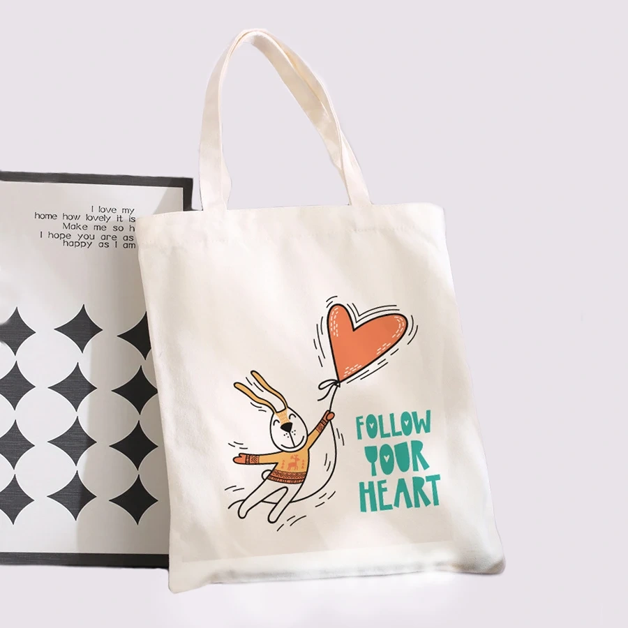 Wholesale Recycled Custom Canvas Bag Logo Printed Heavy Duty Fashion Canvas Cotton Shopping Tote Bag with Zipper for Women