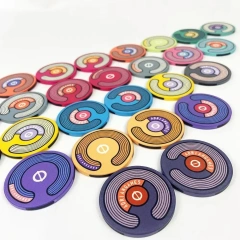 Wholesale Poker Chips Set 500 EPT Ceramic Poker Chip Blank Entertainment 14g 10g Custom Spoker Chips Logo