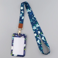 Small Leaves Neck Strap Lanyards for keys ID Card Anime Cell Phone Straps USB badge Holder DIY Phone Flowers Lanyard Keychain