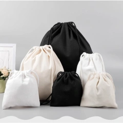Wholesale Gft Velvet Cotton Satin Drawstring Bag String Canvas Drawstring Makeup Bag Custom Drawstring Bag With Logo