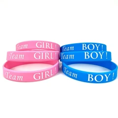 Promotional Wristbands Rubber Logo Custom Silicone Wristbands Keychain Silicon Wrist Bands Silicone Bracelets Customize