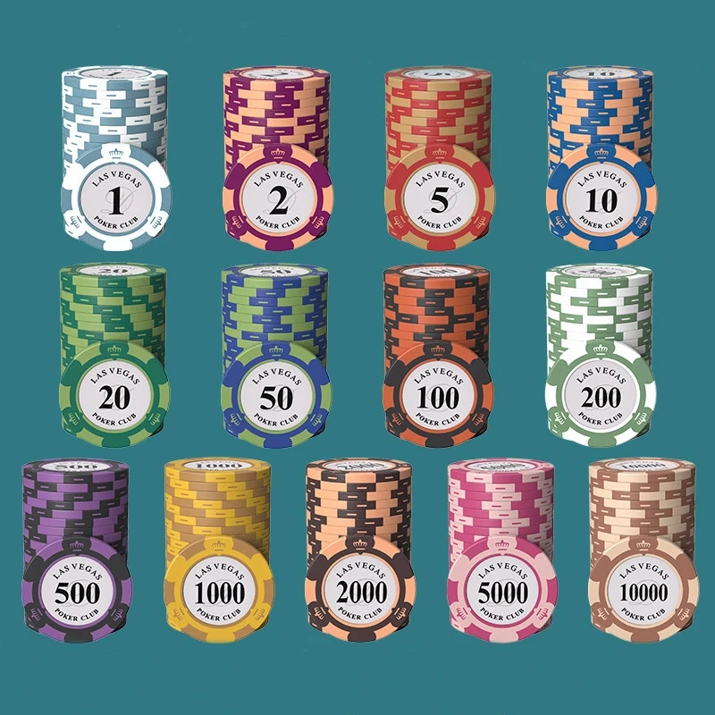 Wholesale Professional Poker Chips 14g Magnetic Metal Poker Chip Sets Custom Ceramic Poker Chips With Custom Logo