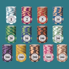Wholesale Professional Poker Chips 14g Magnetic Metal Poker Chip Sets Custom Ceramic Poker Chips With Custom Logo