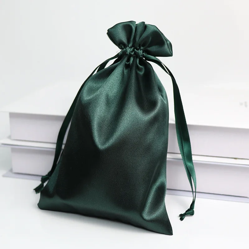Polyester Draw String Bag Small Headset Gifts Jewelry Satin Drawstring Bag Pouch Custom Drawstring Bags With Logo