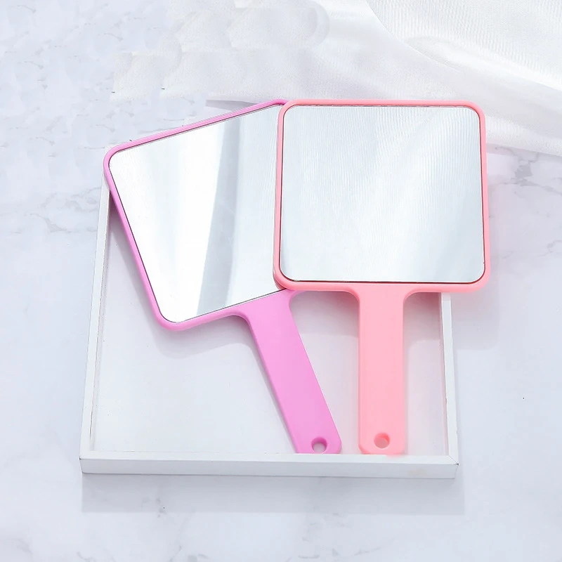Gold Mini Small Hand Square Pocket Mirror Tiles Custom Handheld Makeup Mirror With Logo