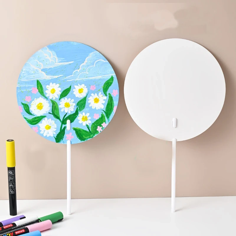 Personalized Custom cmyk Printed Portable Mini Hand Fan Small Advertisement Plastic Fan Cartoon Anime Customized Kpop Pvc Fan
