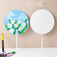 Personalized Custom cmyk Printed Portable Mini Hand Fan Small Advertisement Plastic Fan Cartoon Anime Customized Kpop Pvc Fan