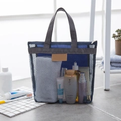 Custom Nylon Mesh Tote Bag Mesh Shopping Mesh Beach Bag with Custom Logo Summer Beach Tote Bag for Women