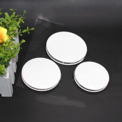 Heart Round Square Oval White Handheld Vanity Compact Mirror Smart Makeup Mirror Custom Logo Make Up PU Mirror