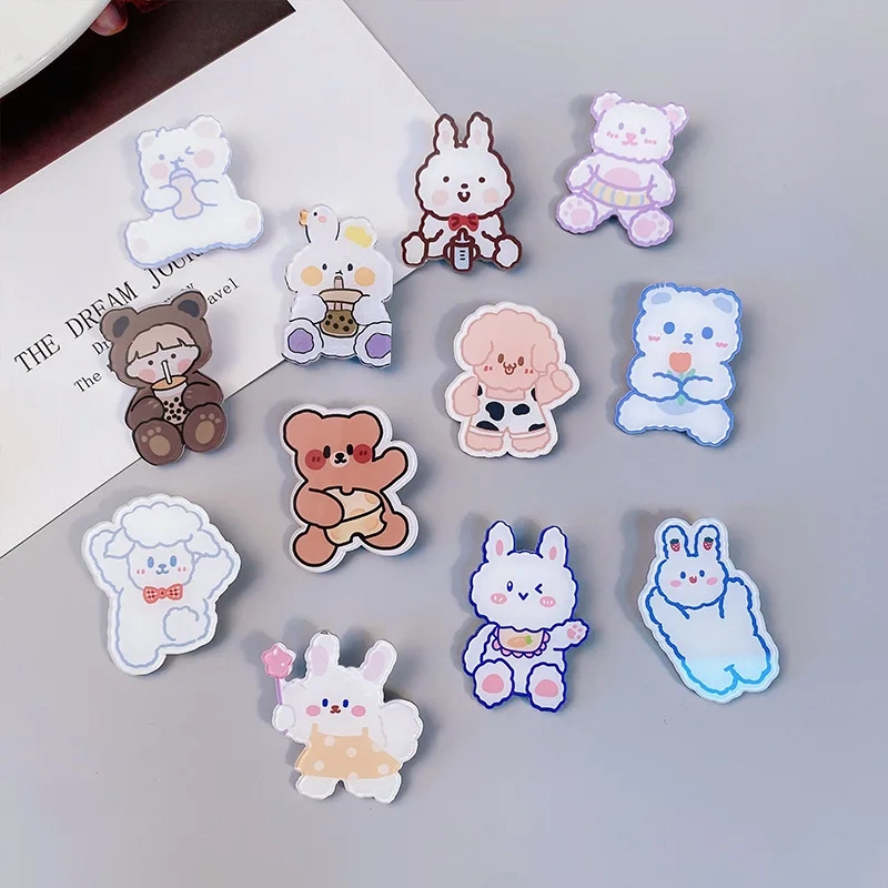 Custom Anime Cartoon Acrylic pins Keychain Personalized Cute Clear Pin Customized Acrylic Pins Fridge Magnet