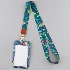 Small Leaves Neck Strap Lanyards for keys ID Card Anime Cell Phone Straps USB badge Holder DIY Phone Flowers Lanyard Keychain