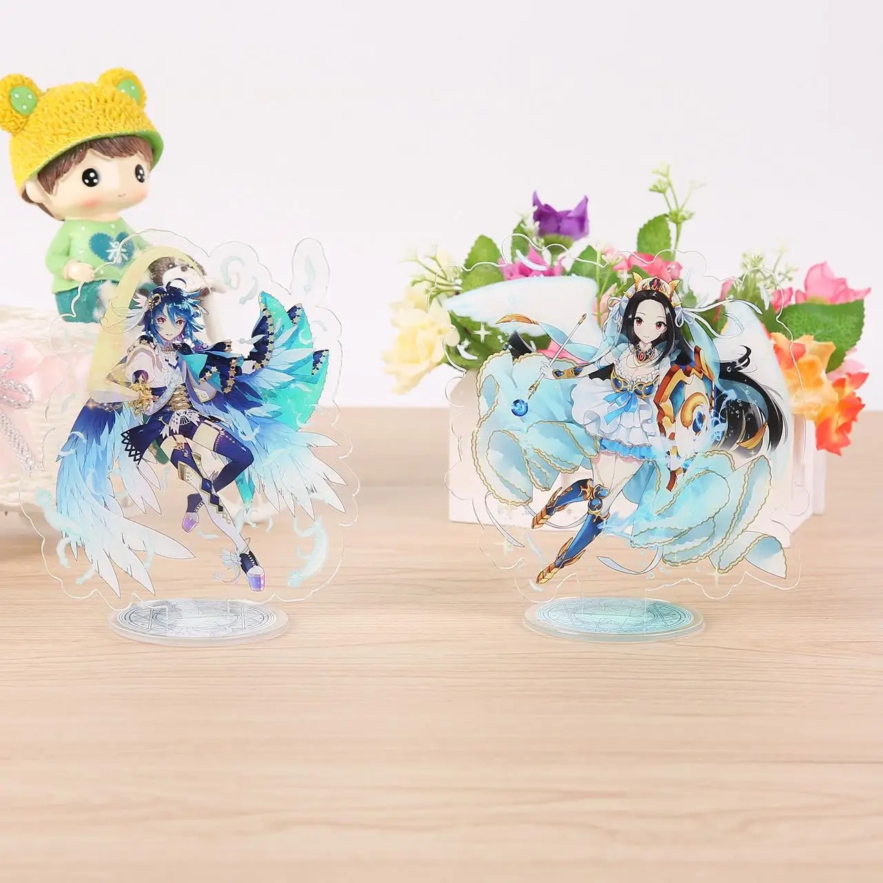 Acrylic Character Standees Light Acrylic Display Standee Acrylic Cartoon Kpop Anime Standee Custom Keychain Charms