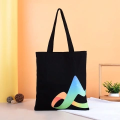 Reusable Canvas Tote Bags With Pocket and Zipper Cotton Bag for College Cotton Shopping Bag Manufacturers