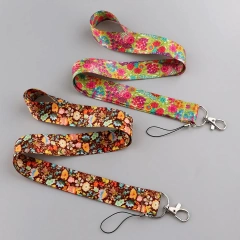 Cute Teacher Key Chain Lanyard Sublimation Accessories Woven Black Lanyard Printing Nurse Polyester Lanyards With Logo Custom