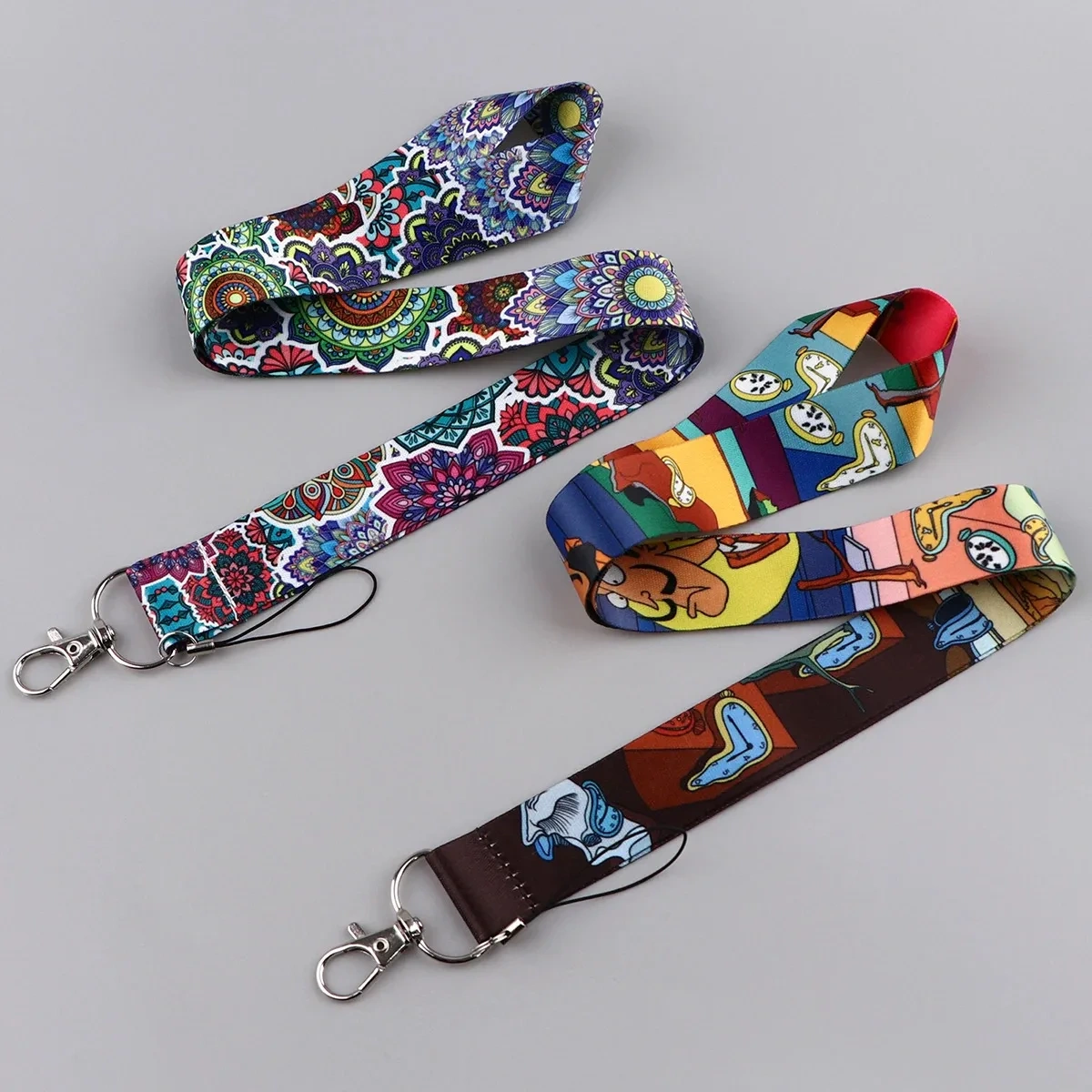 Anime Lanyards Keychain Printing Teacher Mobile Phone Lanyards With Logo Custom Polyester Lanyard With id Card Badge Holder