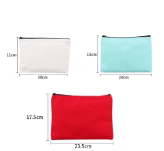 Custom Large Capacity Canvas Pen Pencil Case Bag Storage Pouch Stationery Bag for School Office Cute Kawaii Makeup Bag Marker