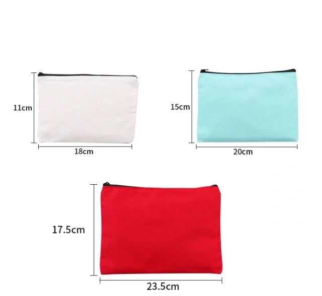 Custom Large Capacity Canvas Pen Pencil Case Bag Storage Pouch Stationery Bag for School Office Cute Kawaii Makeup Bag Marker