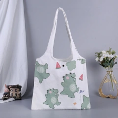 Wholesale Recycled Custom Canvas Bag Logo Printed Heavy Duty Fashion Canvas Cotton Shopping Tote Bag with Zipper for Women
