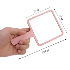 Square Makeup Mirror Handheld Vanity Mirror Hand SPA Salon Makeup Vanity Cosmetic Compact Mirror for Women