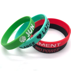 Customized Logo Brand Personalized Silicone Bracelets For Promotion Gifts Sports Wristband Custom Silicone Bracelet