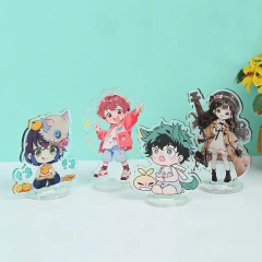 Custom Printed Acrylic Standee Anime Kpop Cartoon Acrylic Standee Keychain Plastic Transparent Clear Standee Acrylic Led light