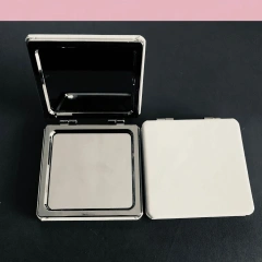 Heart Round Square Oval White Handheld Vanity Compact Mirror Smart Makeup Mirror Custom Logo Make Up PU Mirror