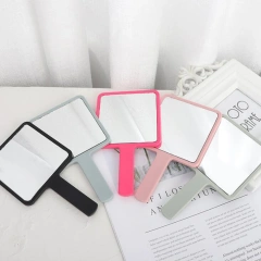 Square Makeup Mirror Handheld Vanity Mirror Hand SPA Salon Makeup Vanity Cosmetic Compact Mirror for Women