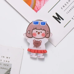Custom Anime Cartoon Acrylic pins Keychain Personalized Cute Clear Pin Customized Acrylic Pins Fridge Magnet