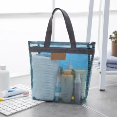 Custom Nylon Mesh Tote Bag Mesh Shopping Mesh Beach Bag with Custom Logo Summer Beach Tote Bag for Women