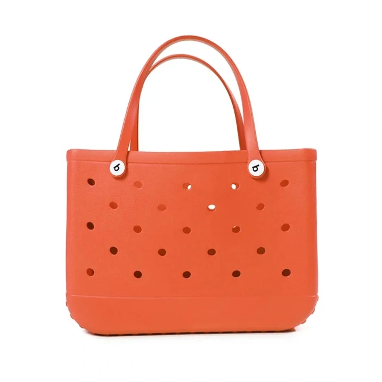 Wholesale Bag 2024 Women Fashion Rubber Tote Shoulder Bag EVA Silicone Summer Beach Bag With Custom Logo