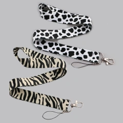 Cute Teacher Key Chain Lanyard Sublimation Accessories Woven Black Lanyard Printing Nurse Polyester Lanyards With Logo Custom