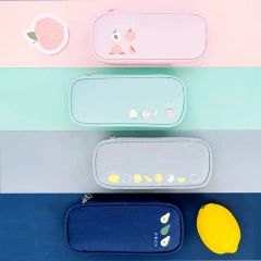 Custom Pencil bag Custom Design Digital Print Nylon School Bags Pencil Case Cartoon Anime Cute Pencil Zipper Bag For Girls