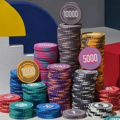 Wholesale Poker Chips Set 500 EPT Ceramic Poker Chip Blank Entertainment 14g 10g Custom Spoker Chips Logo