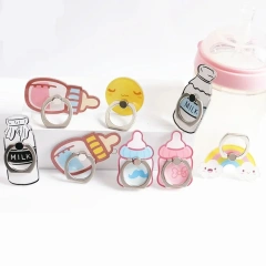 Wholesale Sublimation Phone Grip Cute Cartoon Anime Phone Ring Holder Finger Grip 360 Logo Custom Acrylic Phone Finger Grip