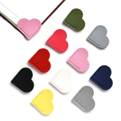 Promotional Bookmarks For Gift Custom Cute Anime Bookmark With Logo Heart Leather Bookmark