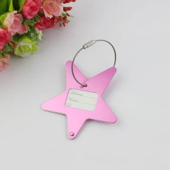 Metal Aluminium Alloy Travel Luggage Tags Baggage Name Tags Suitcase Address Label Holder Metal Luggage Tag With Logo